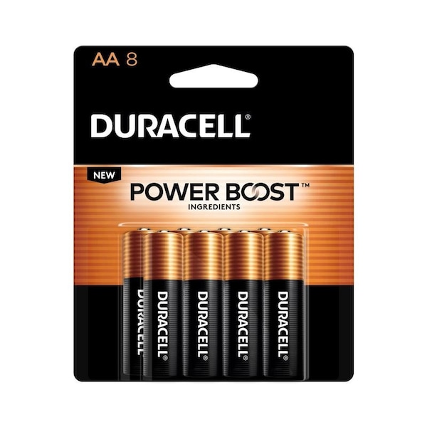 Duracell Coppertop AA Alkaline Batteries 8 pk Carded 03761